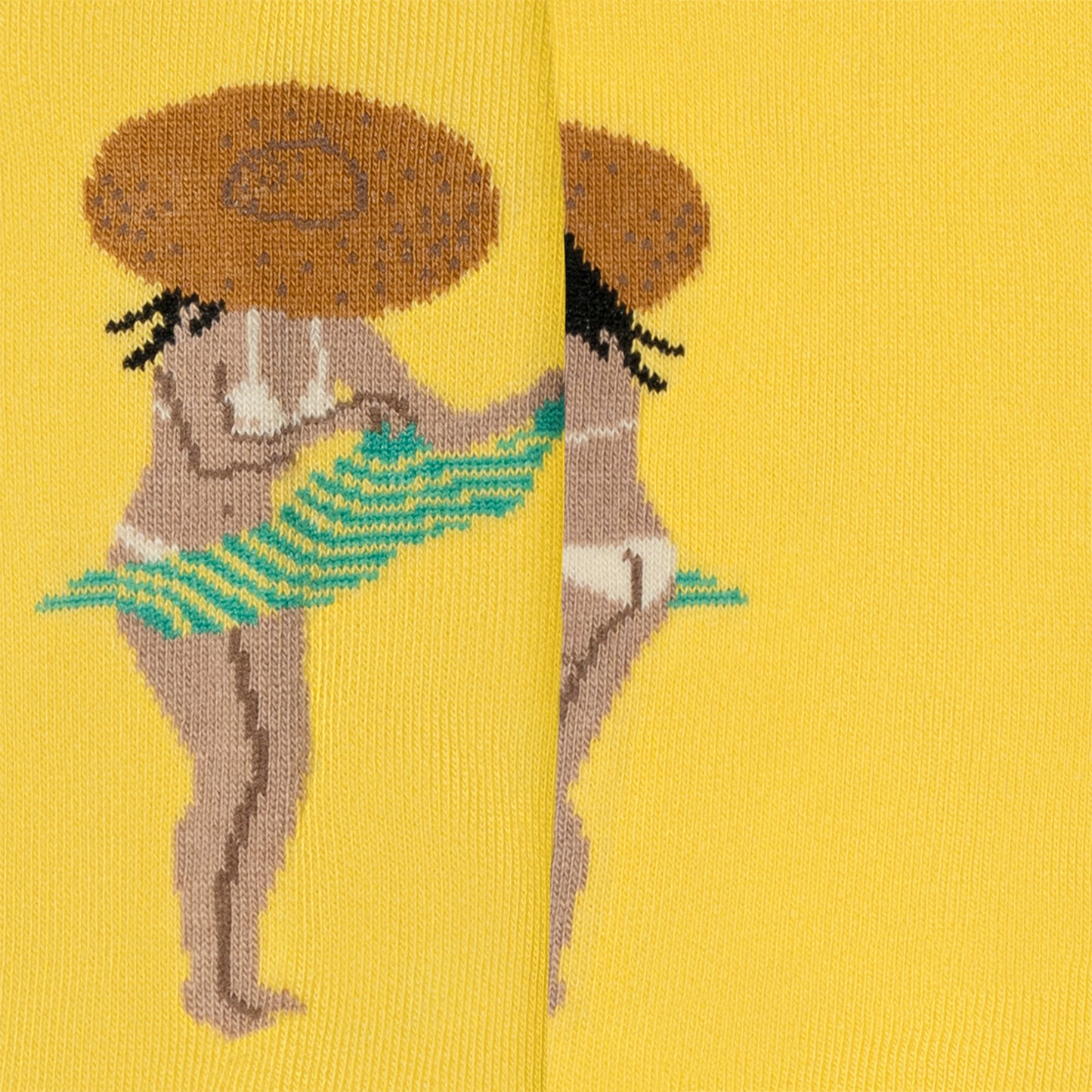 Ankle Caught Nude - Yellow (3)