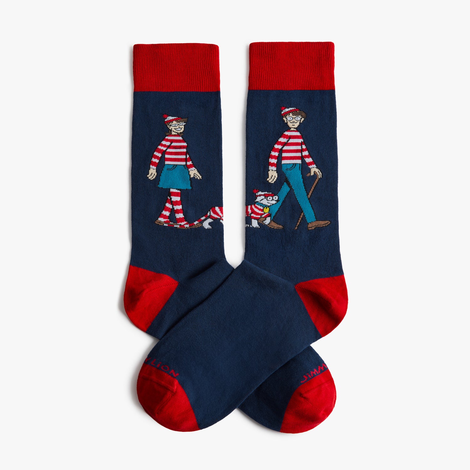 Waldo Red & White Striped Socks