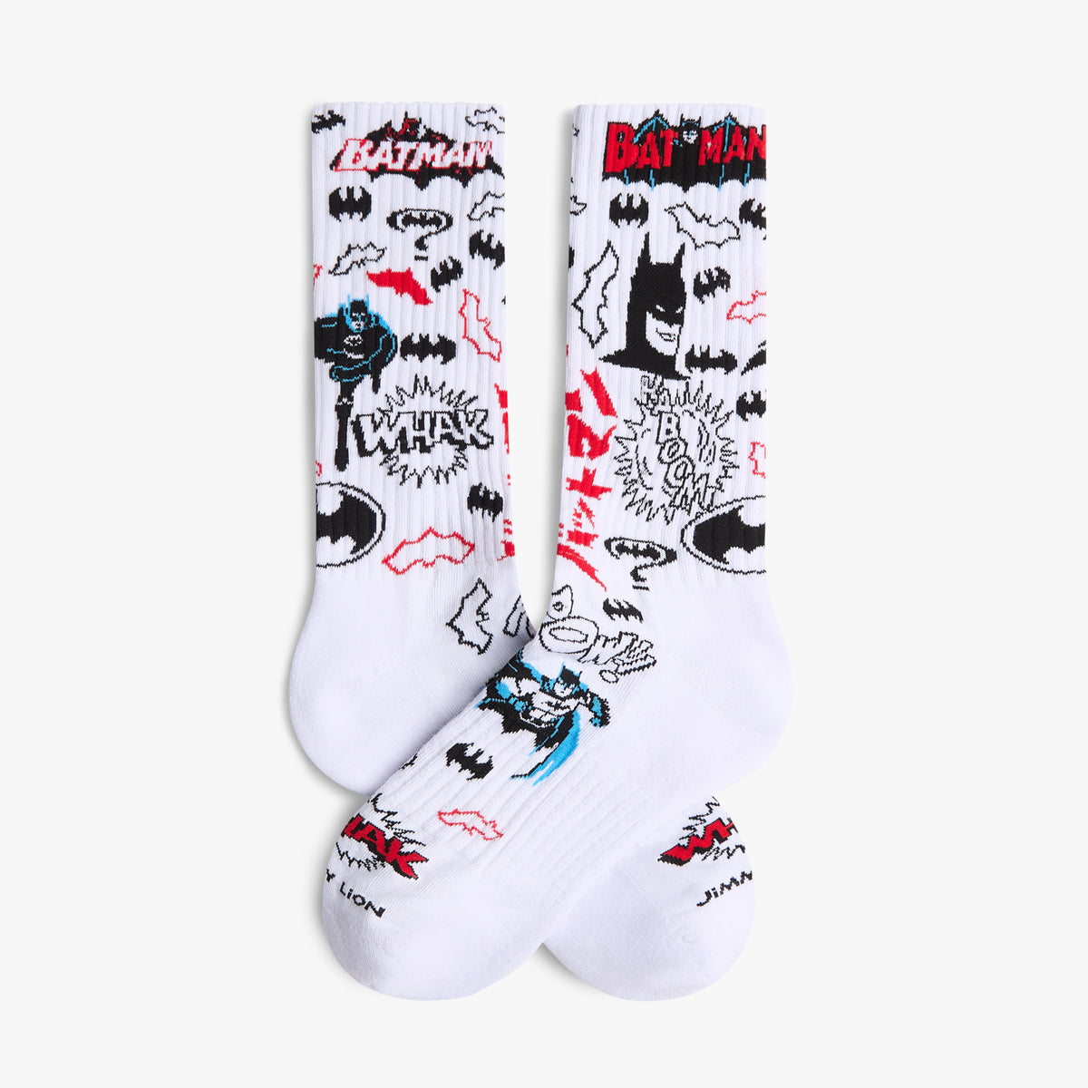 Athletic Batman Pattern - White