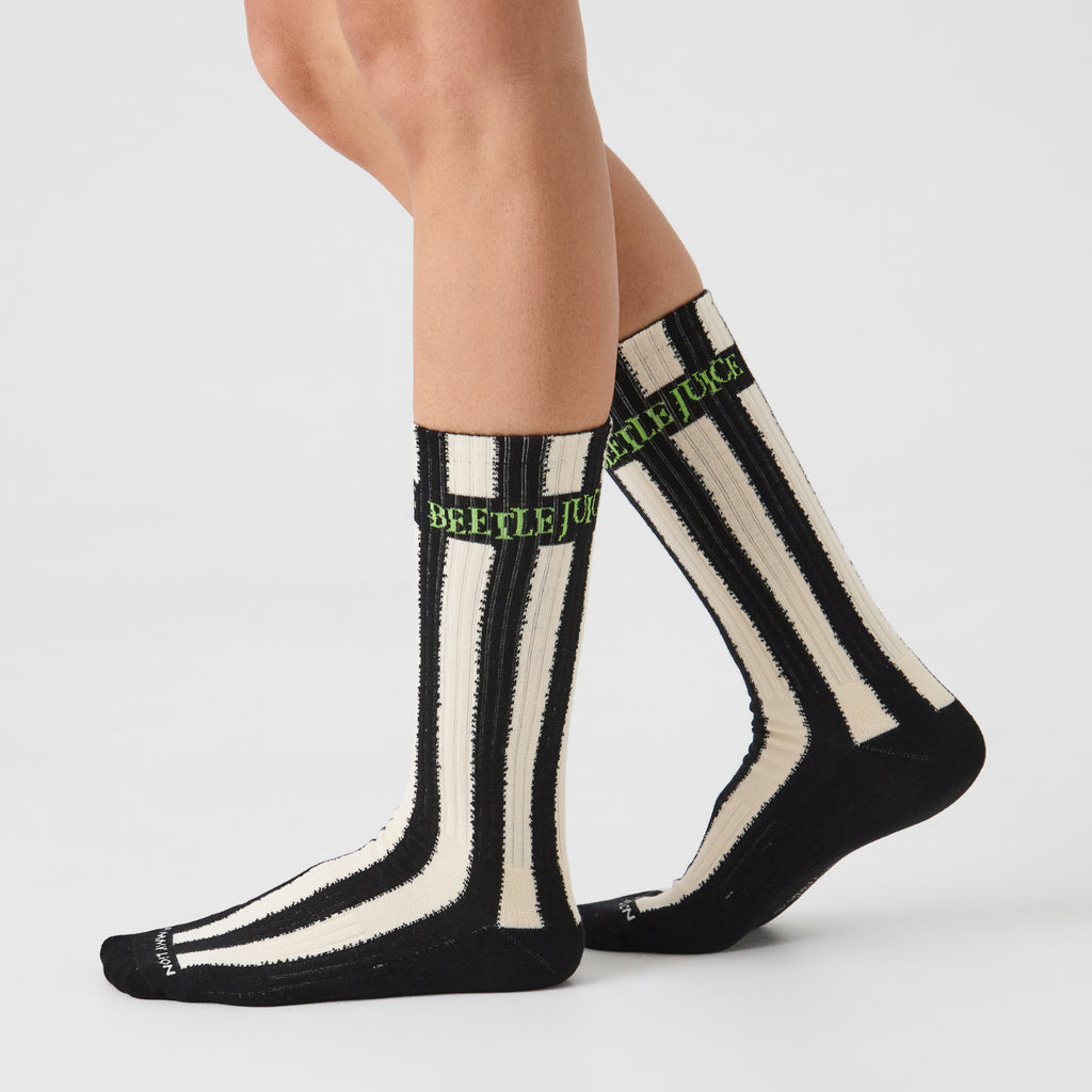 Athletic Beetlejuice Pinstripe - Black, Beige