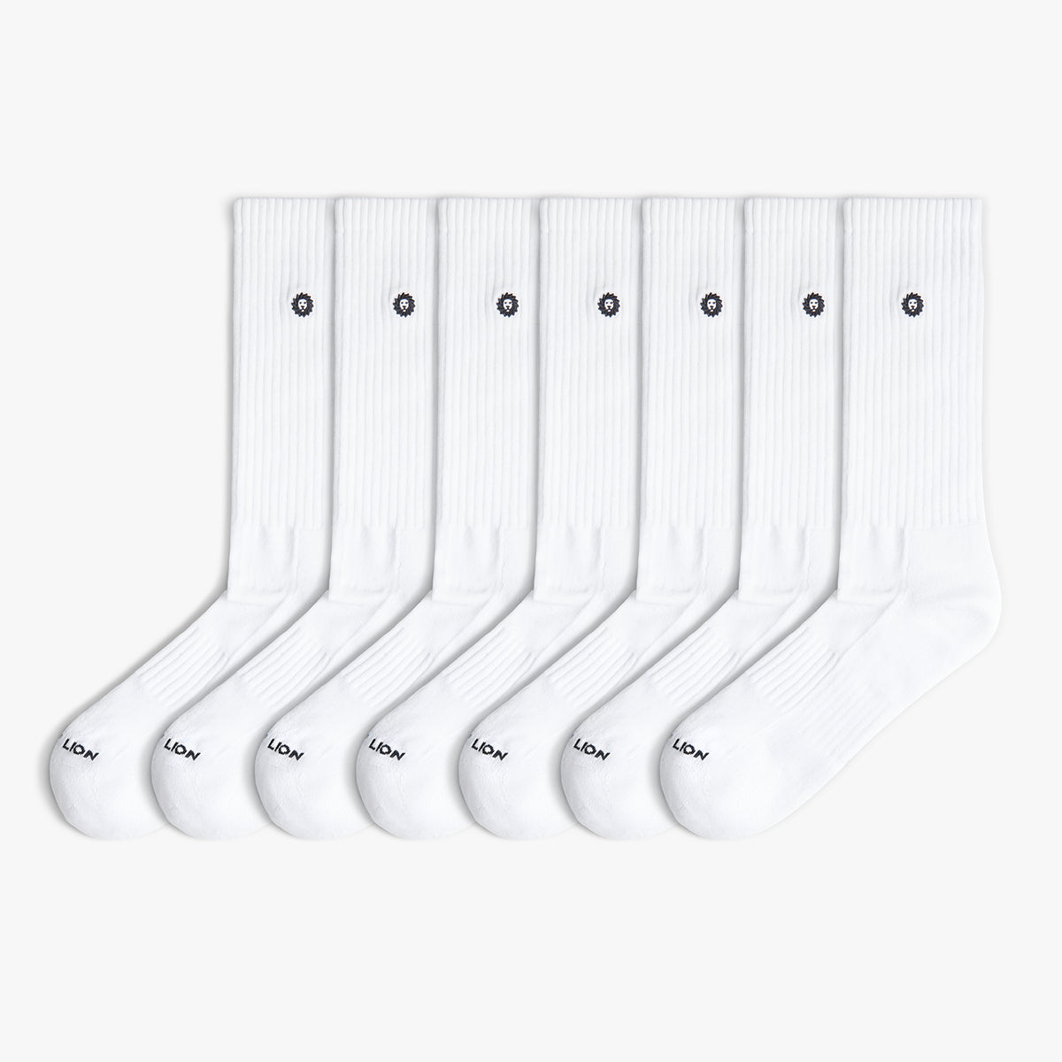 7 x Athletic Essentials Lion - Blanco