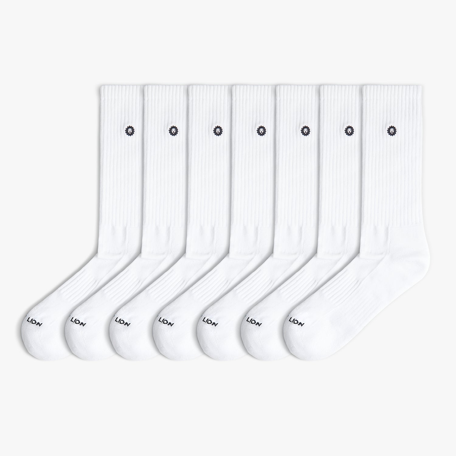 7 x Athletic Essentials Lion - Blanco