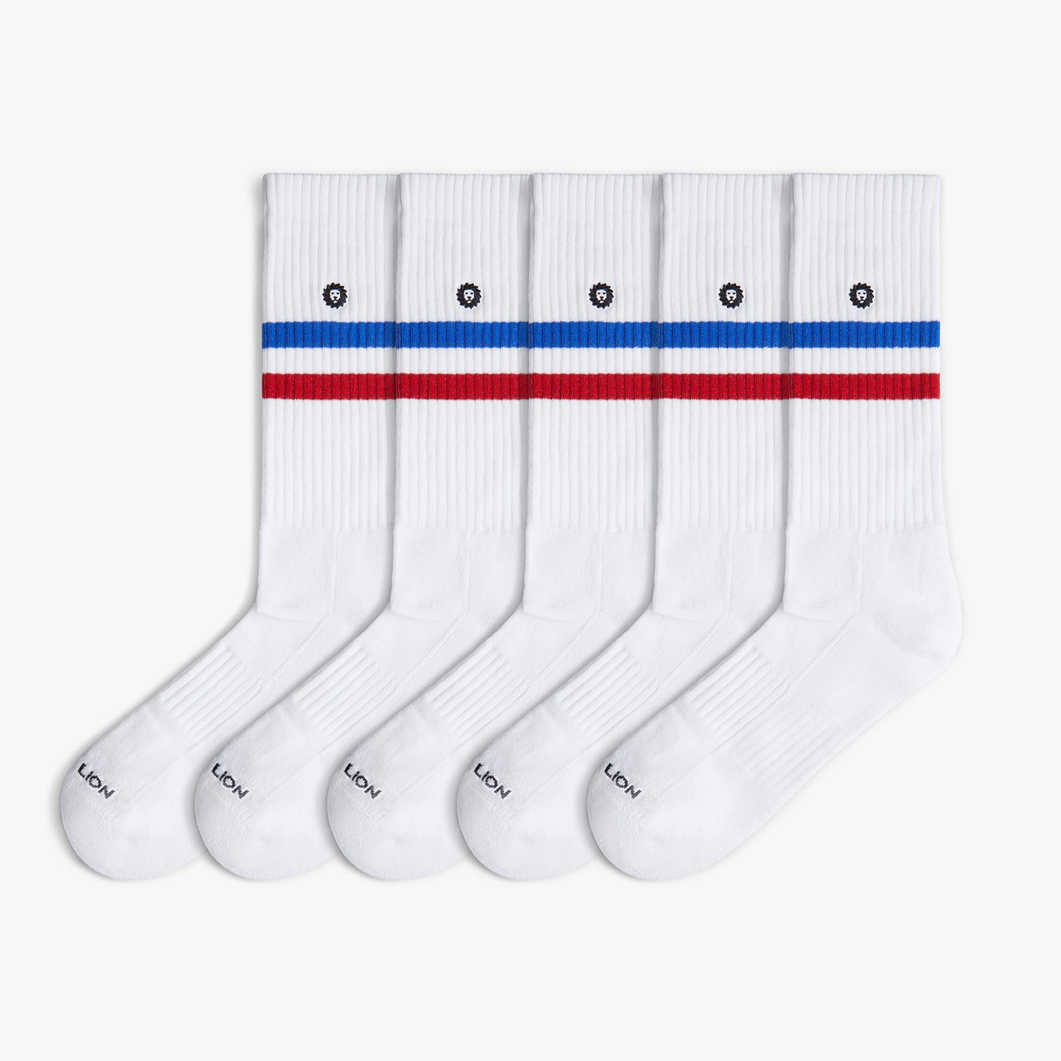 5 x Athletic Essentials Stripes - White
