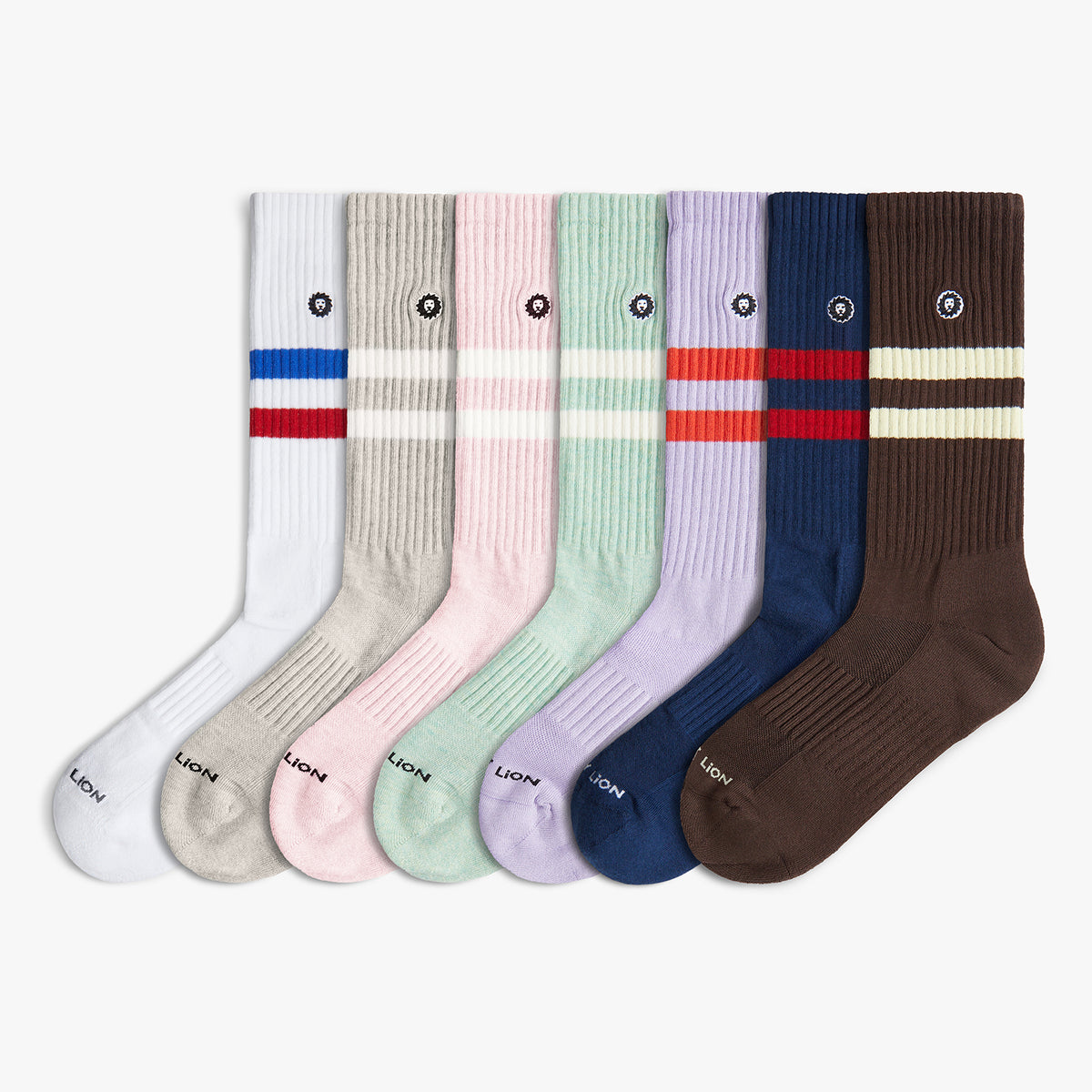 7 x Athletic Essentials Stripes Bundle - Various