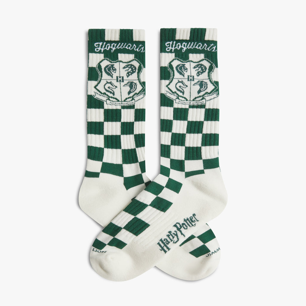 Athletic Harry Potter Hogwarts Crest Socks - Green White