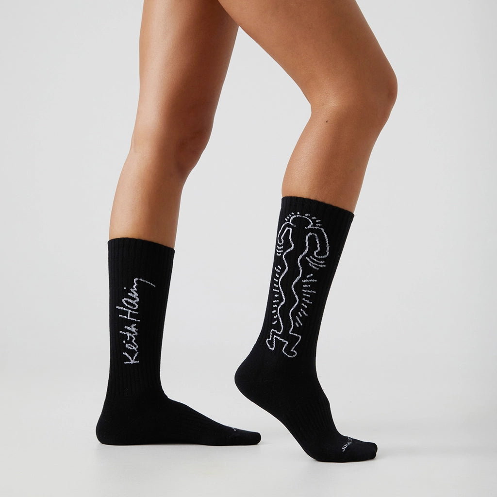 Athletic Keith Haring Dancer - Black