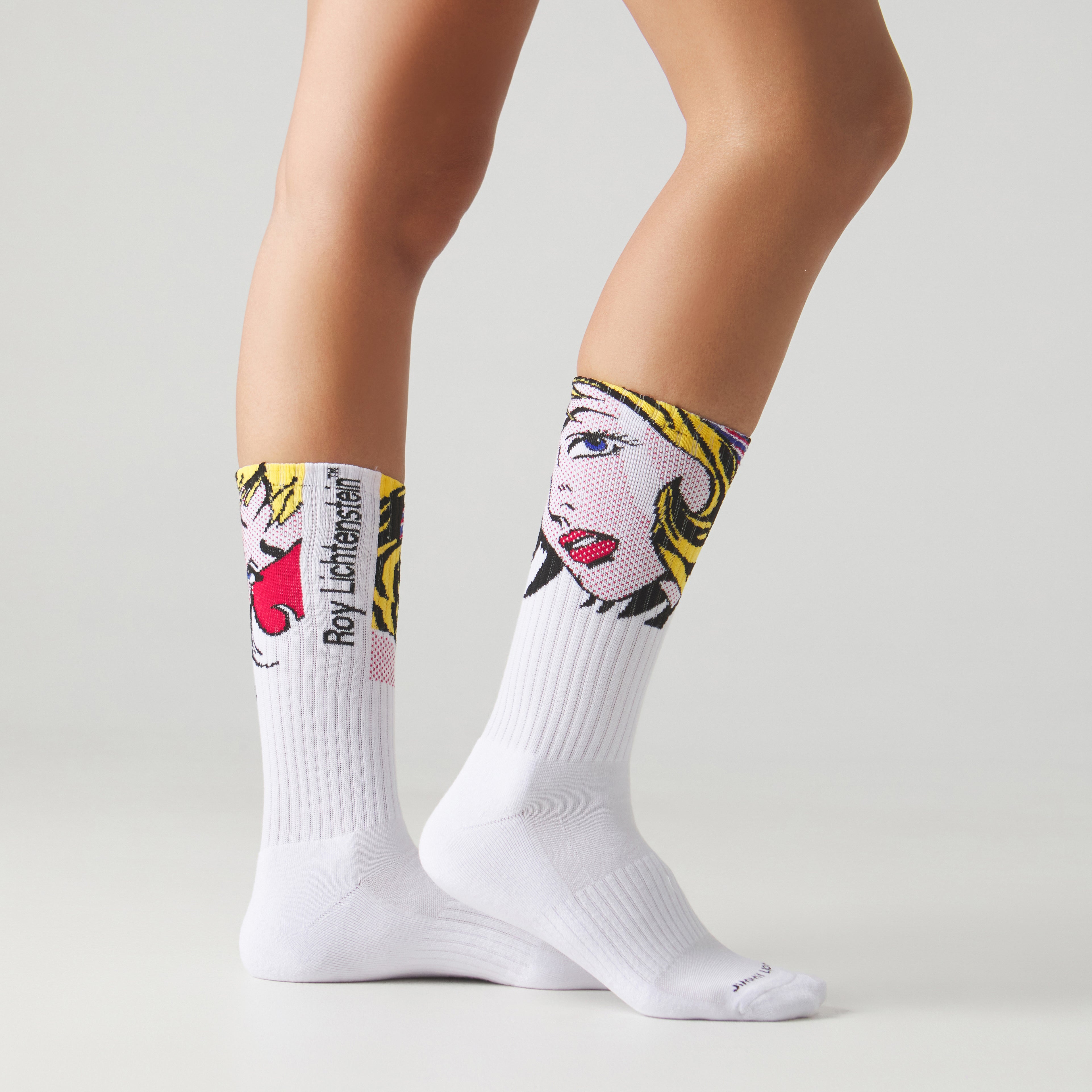 Athletic Roy Lichtenstein Girl With Hair Ribbon - White – Jimmy Lion