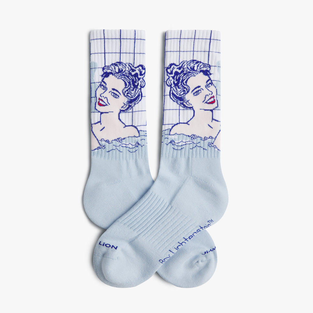 Athletic Roy Lichtenstein Girl in Bath - Light Blue