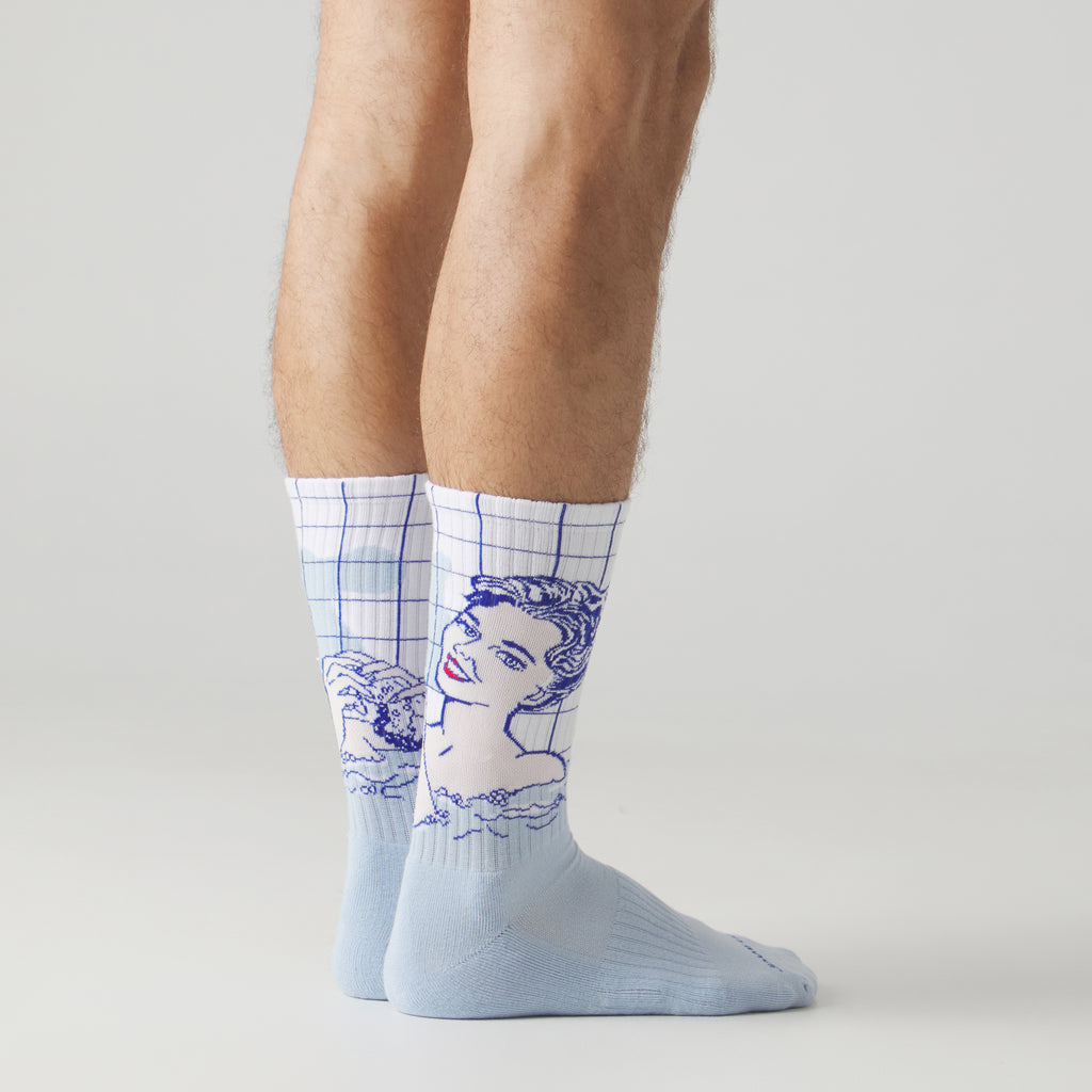 Athletic Roy Lichtenstein Girl in Bath - Light Blue