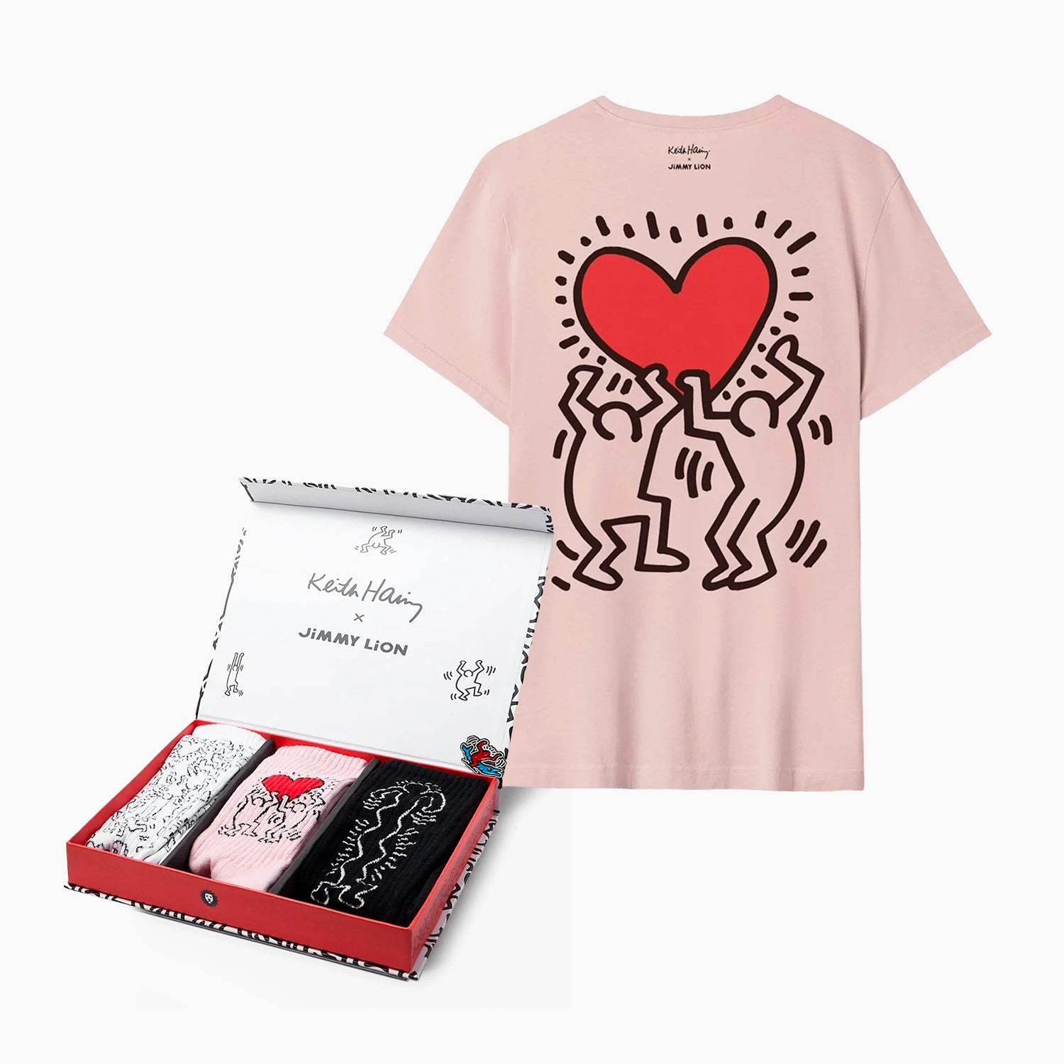 Keith Haring T-Shirt & Gift Pack Bundle - Various