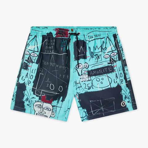 Men's Swim Shorts | Basquiat Equals Pi | Jimmy Lion