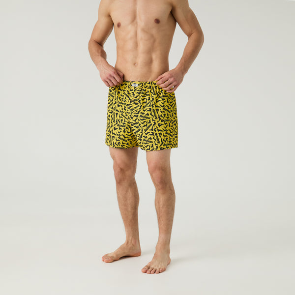 Batman Bats Boxer Shorts - Yellow
