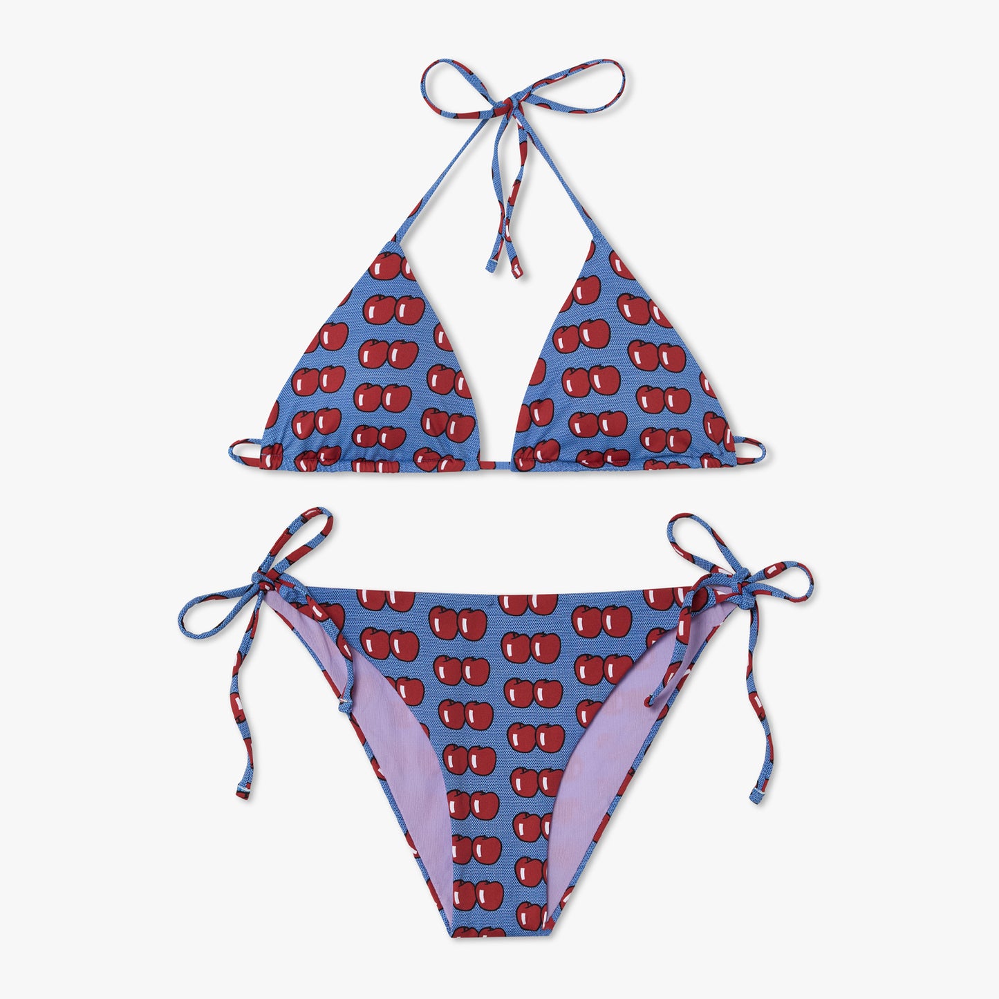 Roy Lichtenstein Two Apples Bikini Bottom - Blue