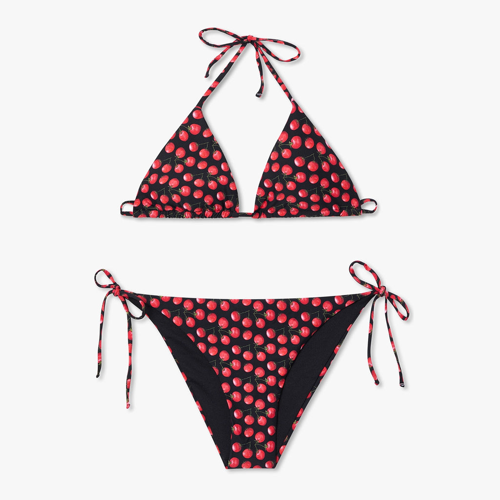 Tomatoes Bikini Bottom - Black and Red