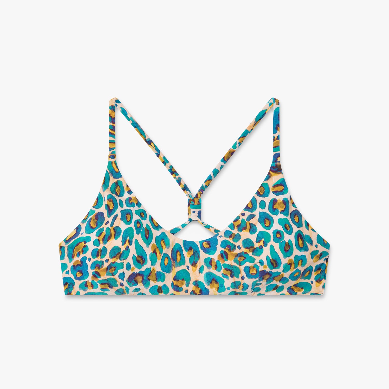 Leopard Print Scoop Top - Butter Yellow