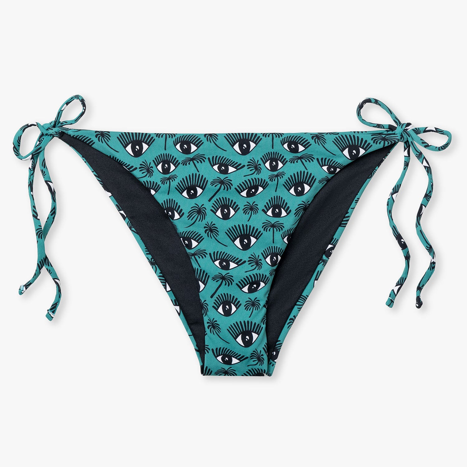 Eyes Bikini Bottom - Dark Acqua