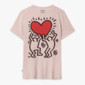 Keith Haring Heart Tee - Pink