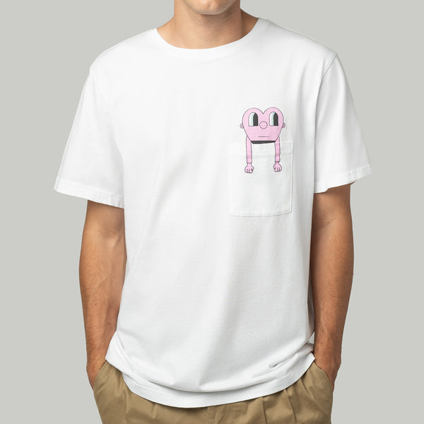 Giant Heart Tee - White