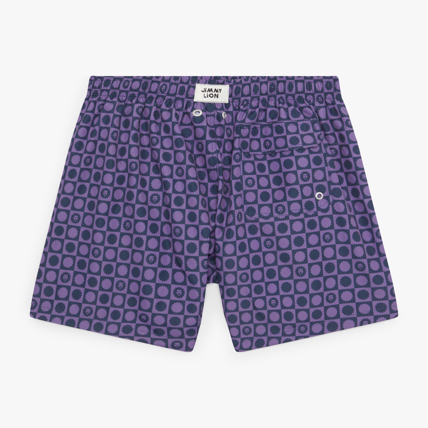 Lion Logo Swim Shorts - Purple (1)