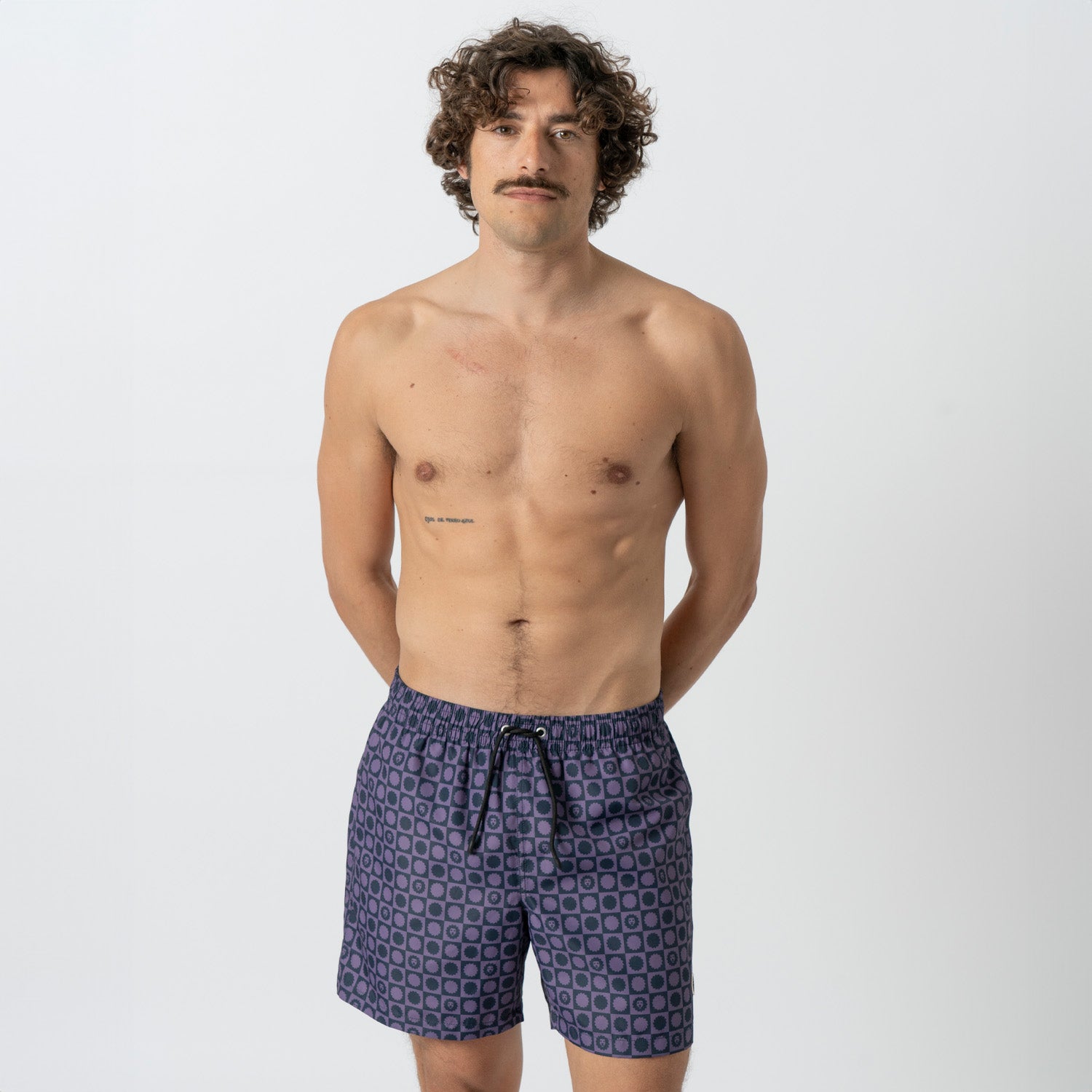 Lion Logo Swim Shorts - Purple (2)