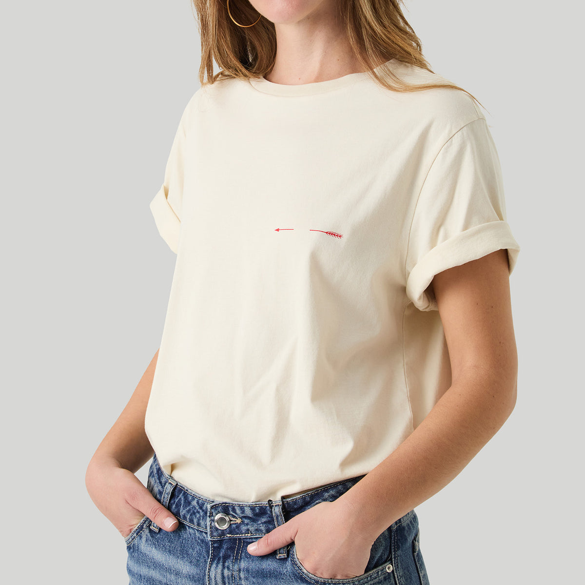 Lucky You Tee - Beige