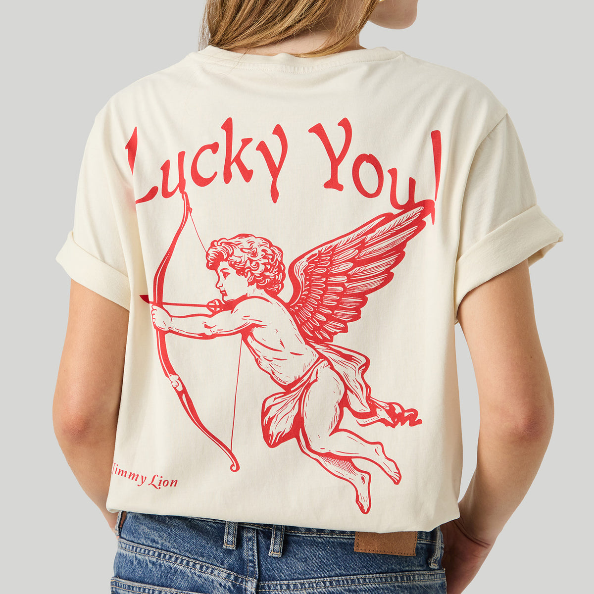 Lucky You Tee - Beige