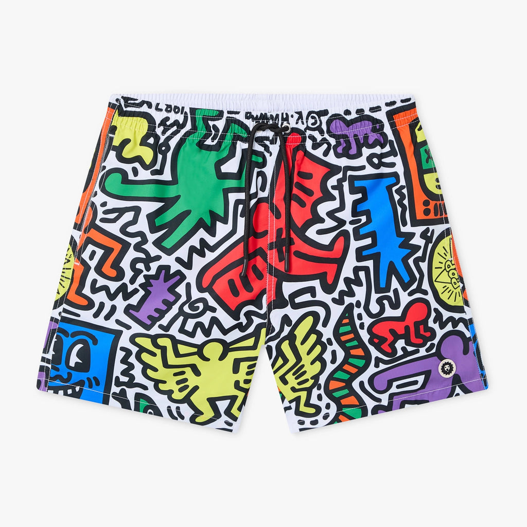 Keith Haring Pop Shop Tokyo Swim Shorts - White