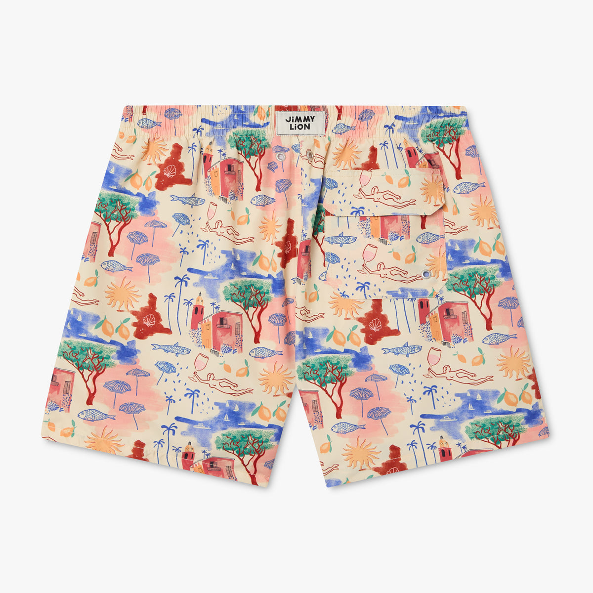 Golden Hour Swim Shorts - Cream White