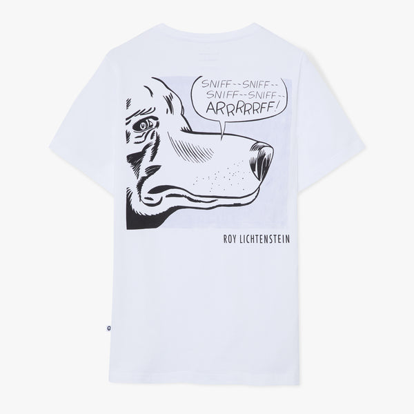 Roy Lichtenstein Arrrrrff Dog Tee - White