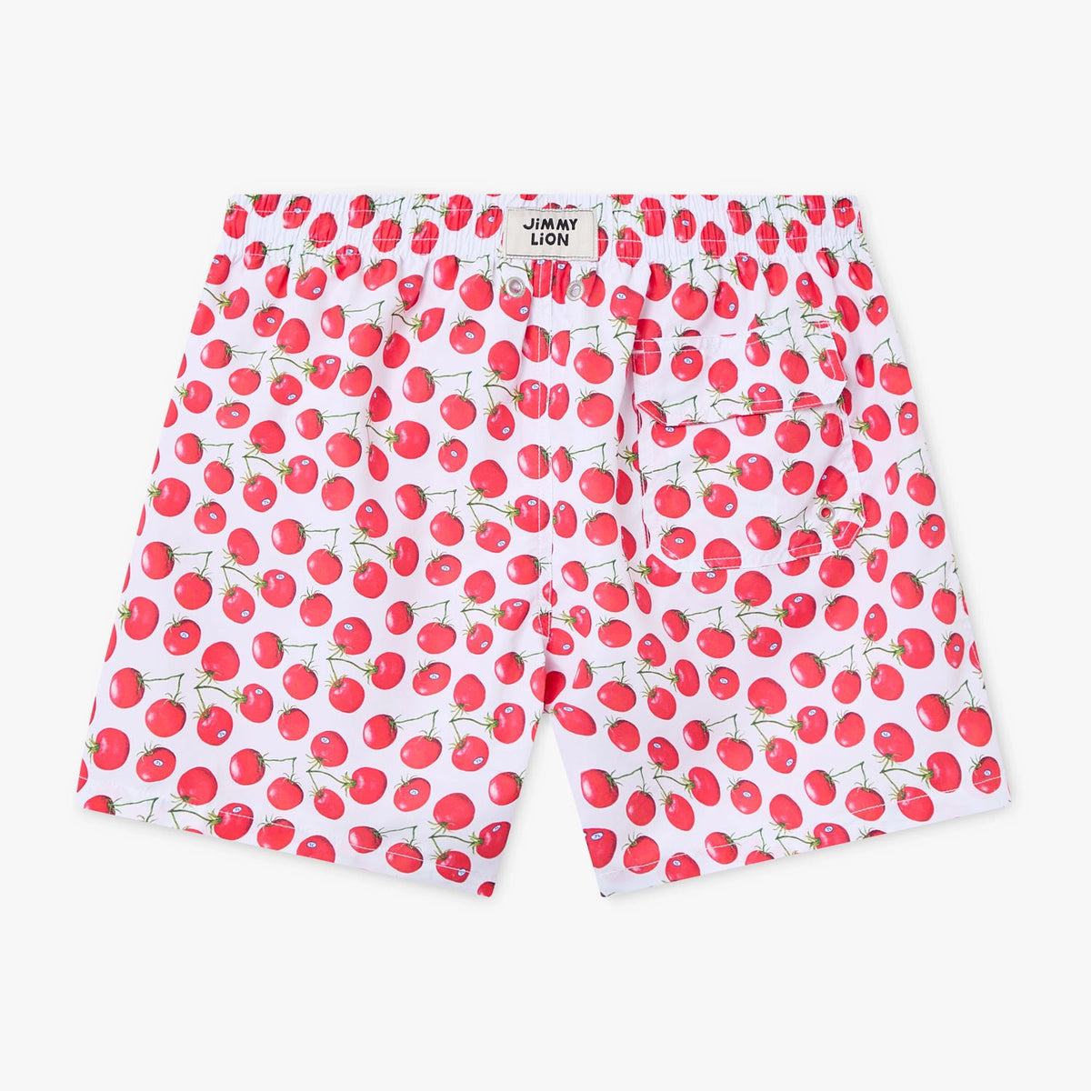 Tomatoes Swim Shorts - White and Red