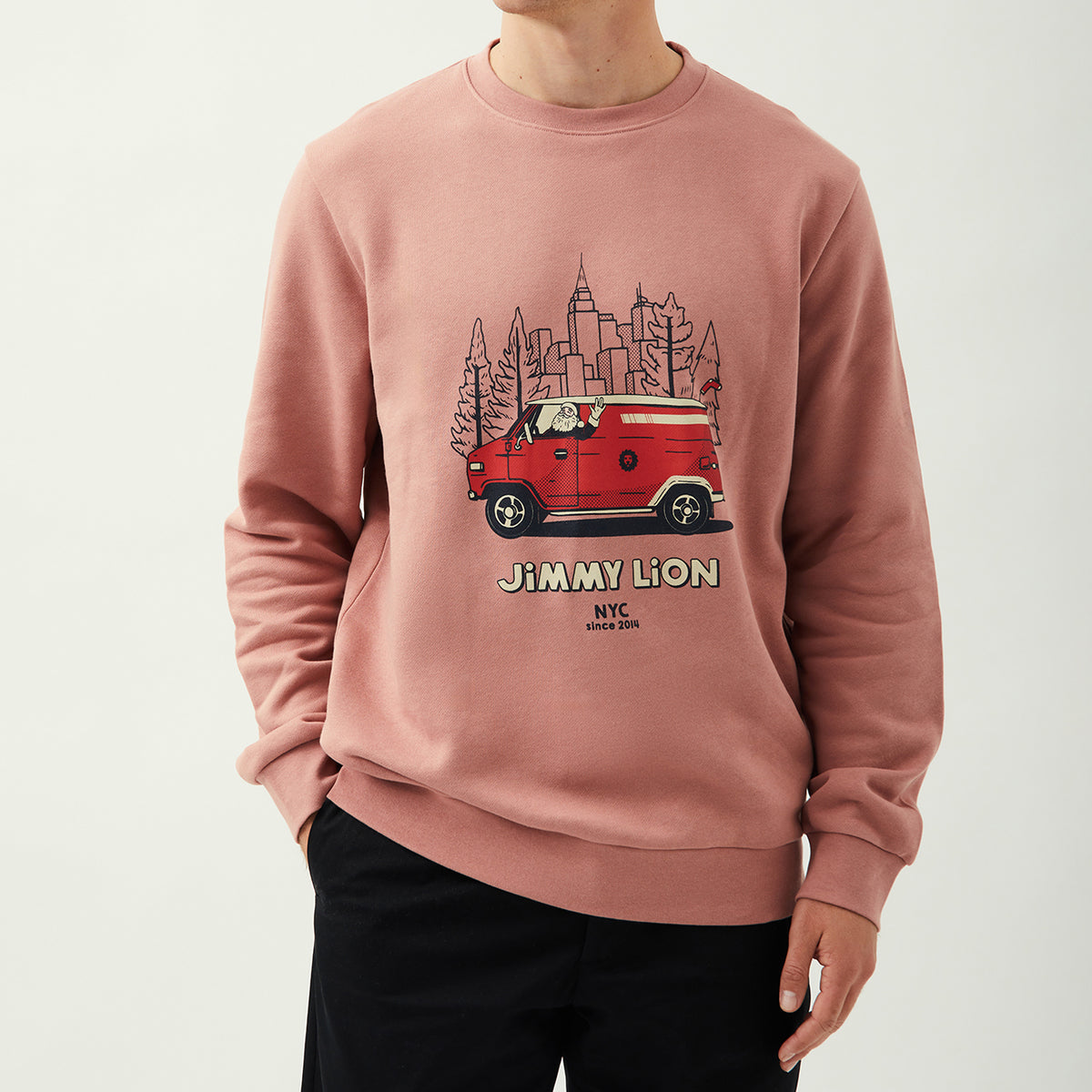 Holiday Sweat Van - Pink (2)
