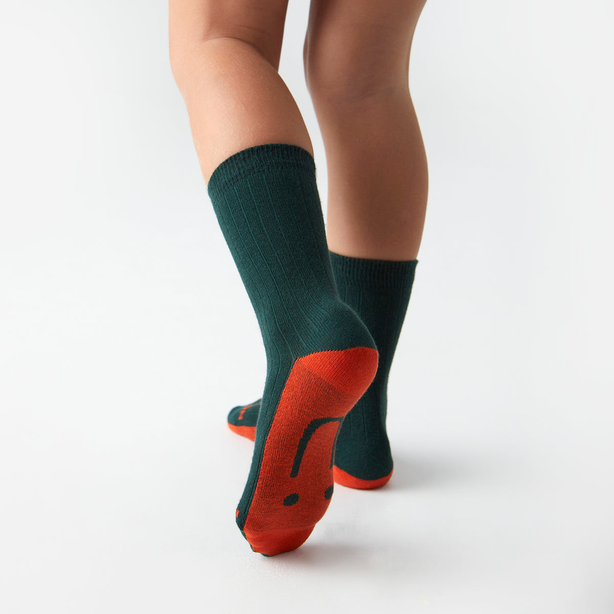 Kids School Ribbed - Green (2)